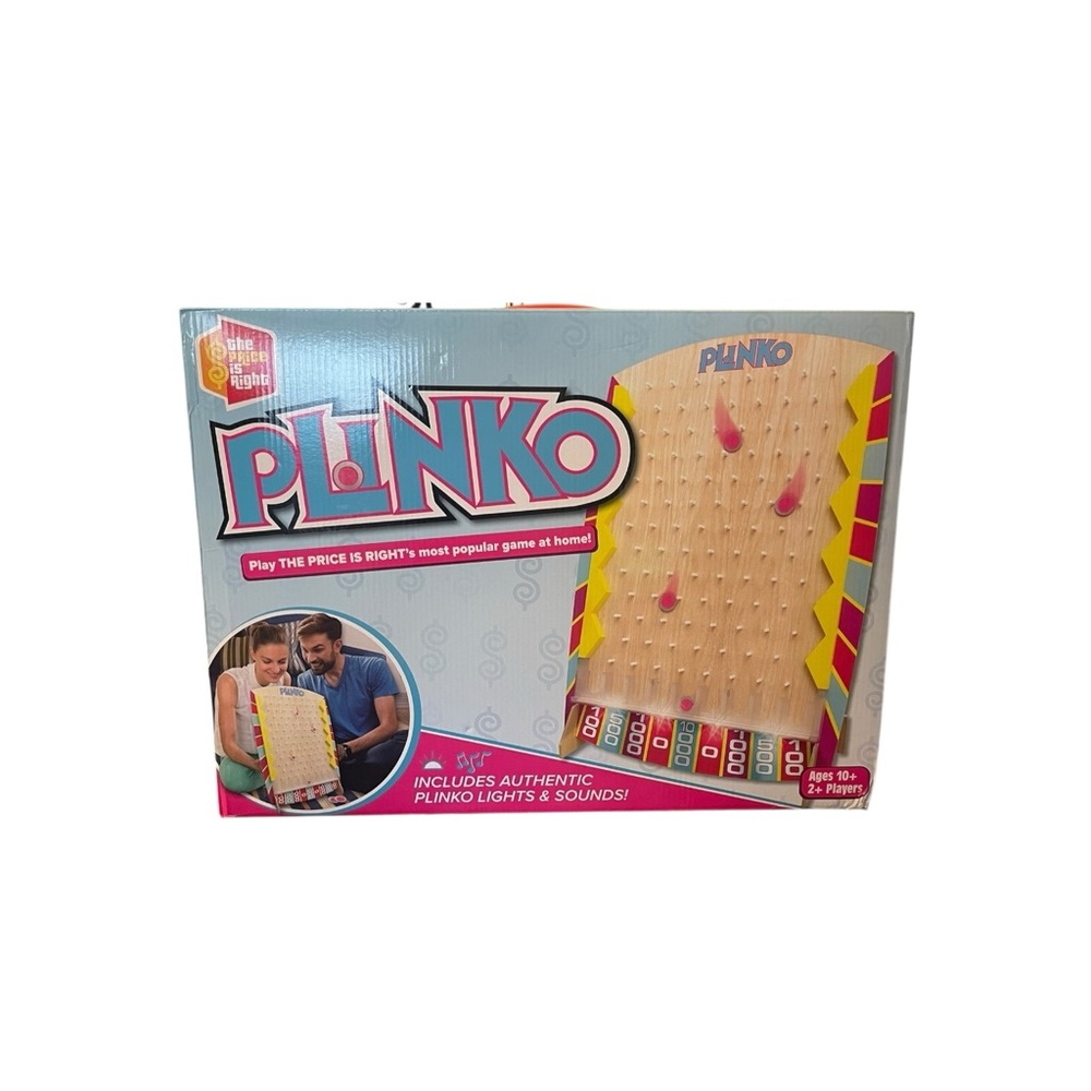 Plinko Board Game with Red and Yellow Accents
